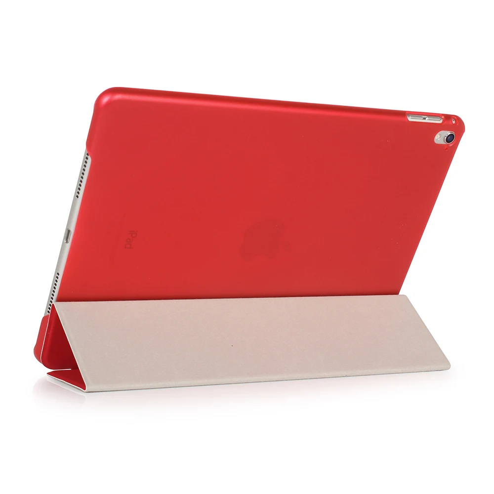Кожаный чехол для iPad Mini 2 3 4 5, Складывающийся держатель для телефона, с подставкой, с функцией сна, с функцией автоматического пробуждения, полупрозрачный мягкий противоударный чехол, Fundas - Цвет: Красный
