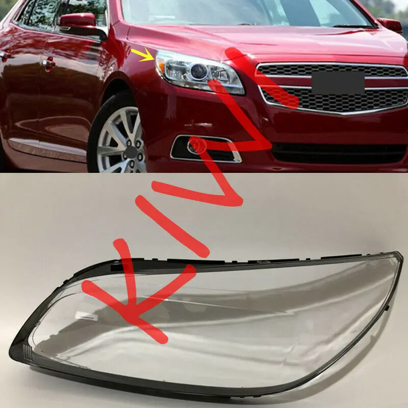 Подходит для Chevrolet Malibu 2011 2012 2013 Высокое качество правая боковая фара крышка прозрачный ПК с клеем 1 шт