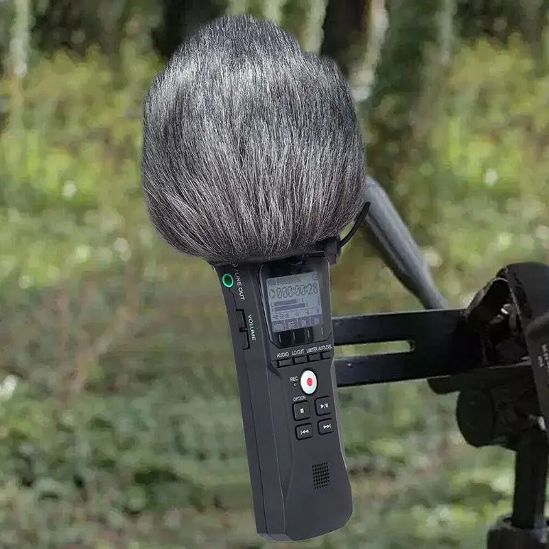

Furry Windscreen Muff Cover Foam Filter Microphone Windproof Cover for Zoom H1