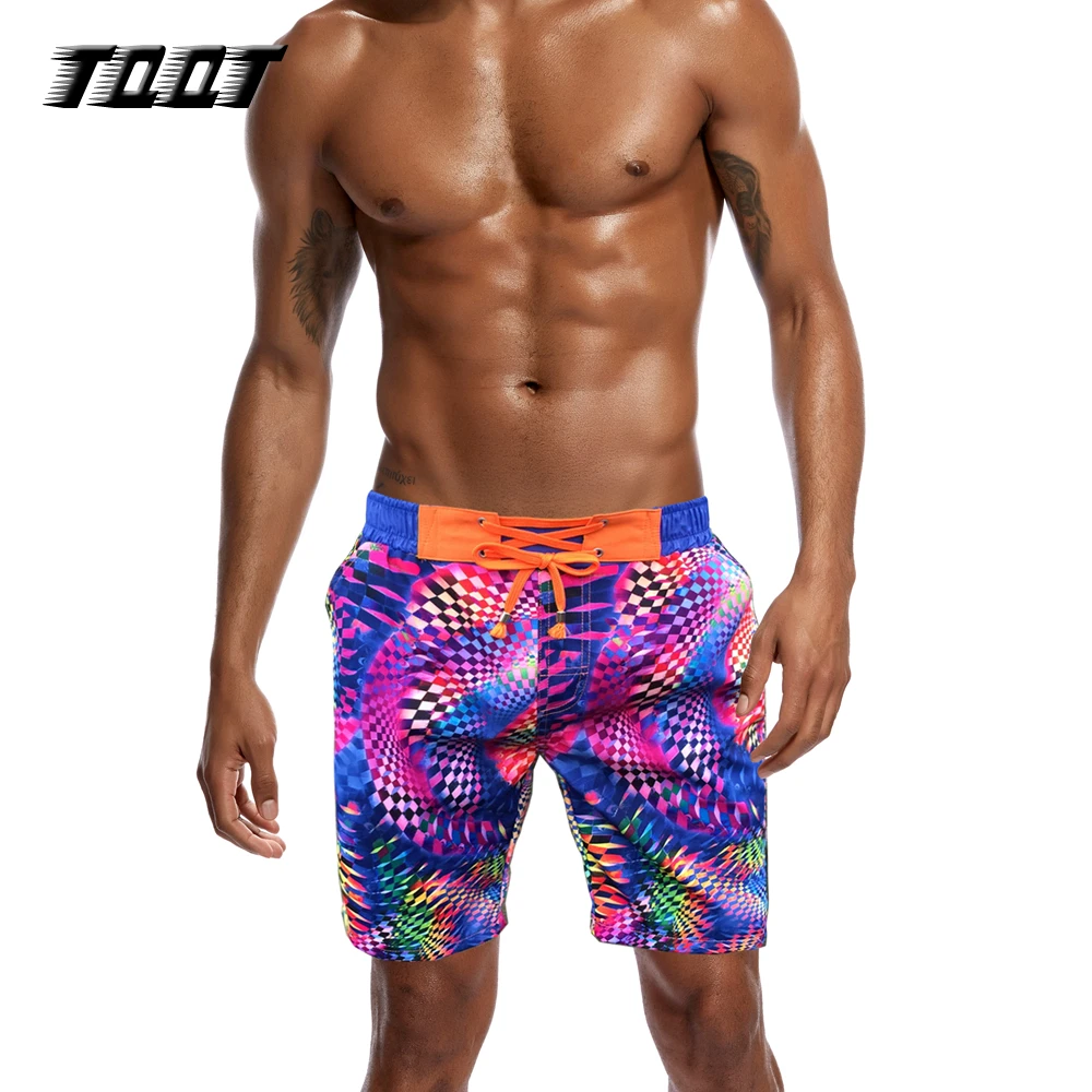 TQQT Shorts Mens Summer Board Short Colourful Swimwear Beach Men