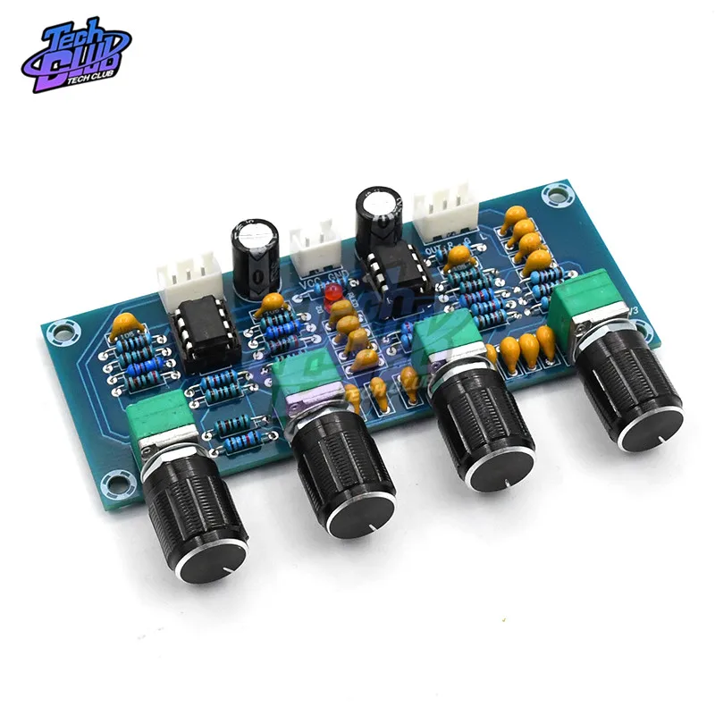 AC 12V NE5532 Tone плата предусилителя Pre amp с регулировкой громкости высоких басов