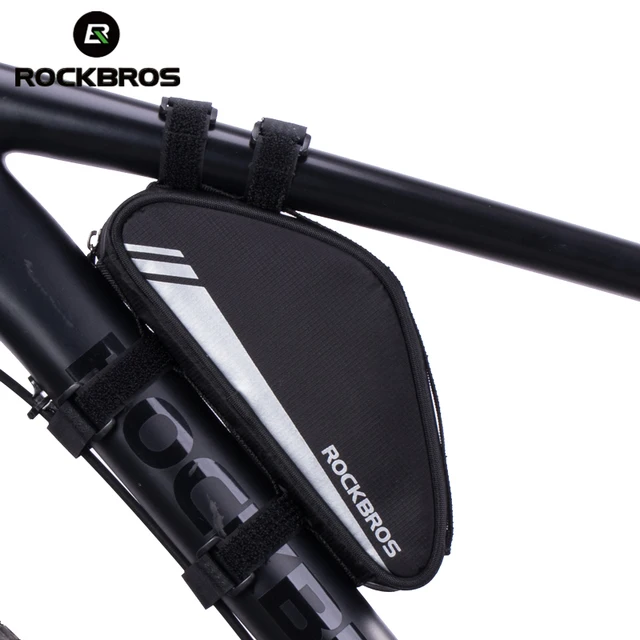 US $11.69 ROCKBROS Bike Bicycle Front Frame Triangle Bag Ultralight Tube Small Packet Repair Tool Pouch Cycl