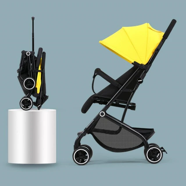 $US $92.33  High Landscape Baby Stroller Lightweight Baby Strollers Foldable Portable Four-wheel Stroller Baby 