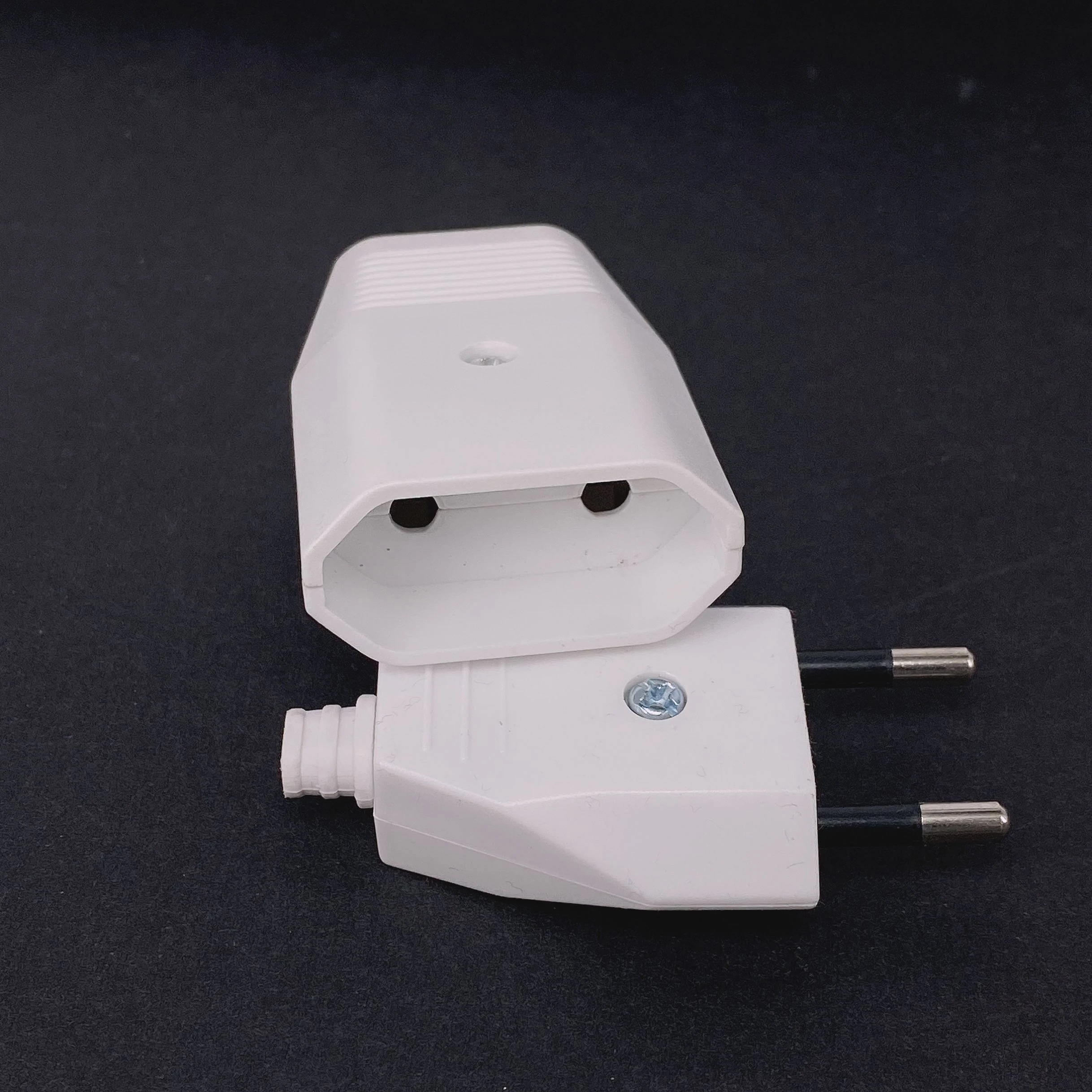 Enchufe europeo de 2 pines para la UE, de de alimentación de 2,5a, conector de alimentación de CA europeo, recableado eléctrico| - AliExpress