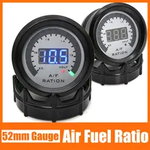 

Air Fuel Ratio Gauge Digital Voltmeter volt Meter 2 in 1 Narrowband O2 Oxygen Sensor 52MM Pointer Gauge Display For Racing 12V