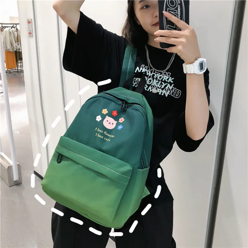 Menghuo/Новые красочные женские рюкзаки, градиентные школьные сумки для девочек-подростков, дорожная школьная сумка на плечо, рюкзак-мешок для книг