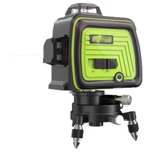 Лазерный уровень 12 линий 3D самонивелирующийся 360 горизонтальный и вертикальный крест супер мощный зеленый лазерный луч линии