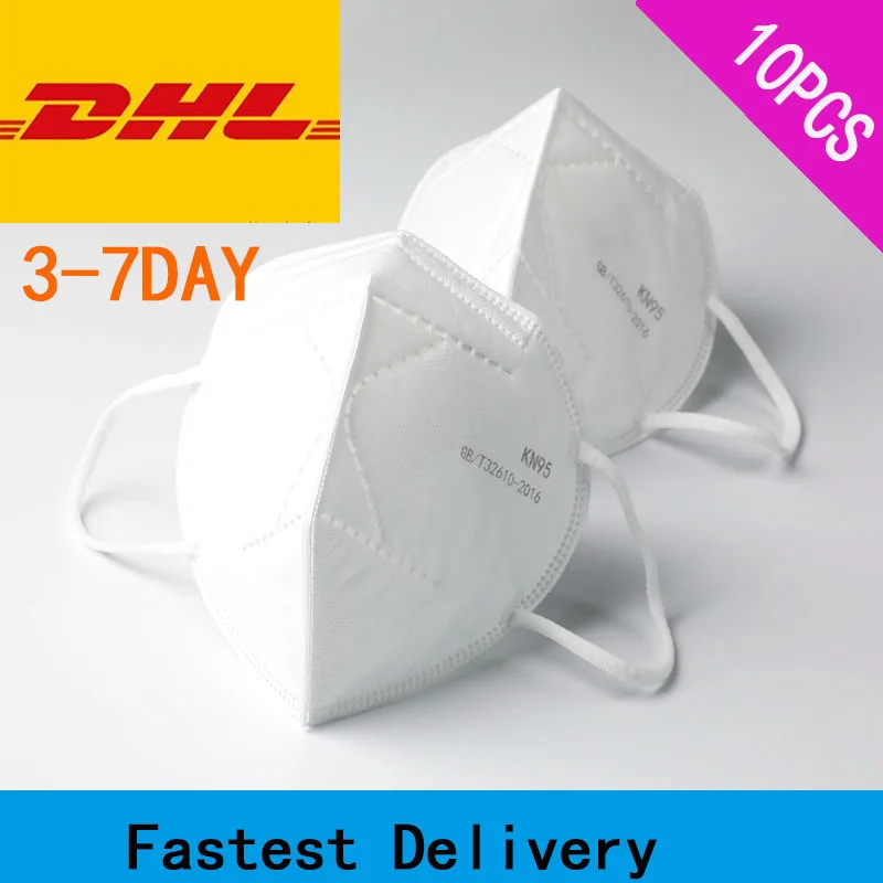 

10Pcs Masks 6 Filter Anti- Dust Respirator Disposable Face Masks Cover Safety Protective For Hair Salon Pm2.5 Filter