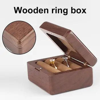 

Latest Wedding Ring Box Engagement Ring Bearer Box Wooden Double Ring Box Decorative Jewelry Box Rustic Decor Box