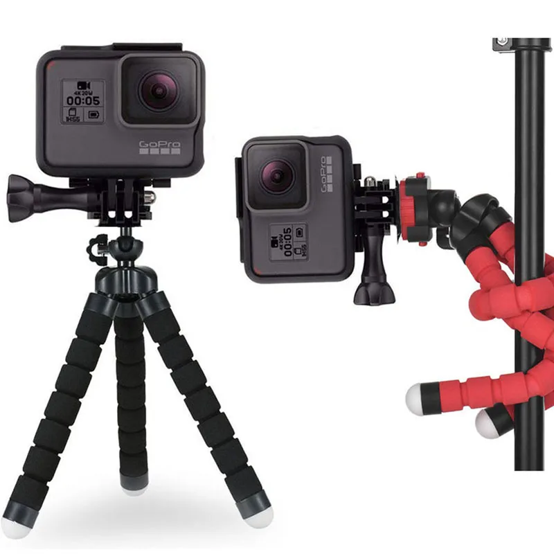 Гибкая Спортивная Экшн камера рукоятка аксессуары для Gopro Go Pro Hero 7 6 5 4 1 полюсная