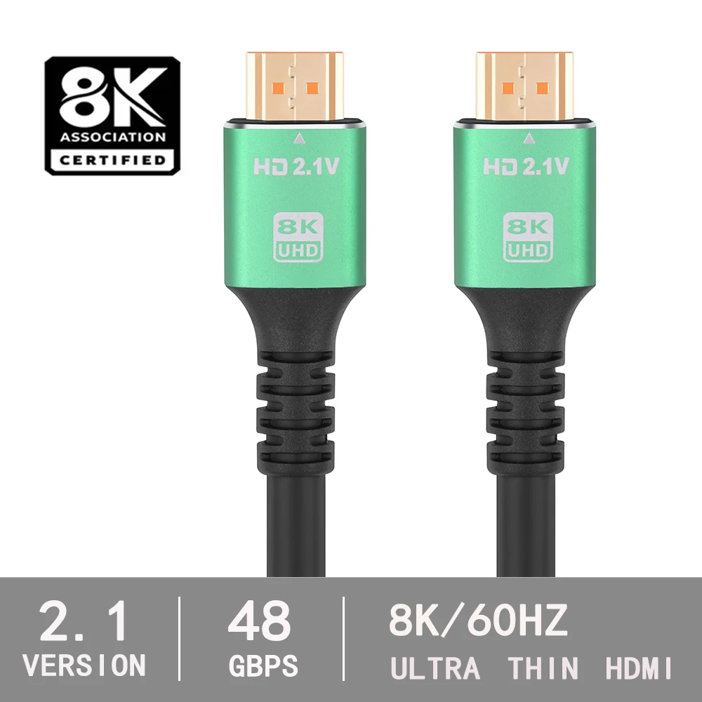 Ultra HDMI кабель 2 1 в 4K/120 Гц 8K/60 48 Гбит/с eARC HDR 3D TV компьютер консоль проектор PS игровая
