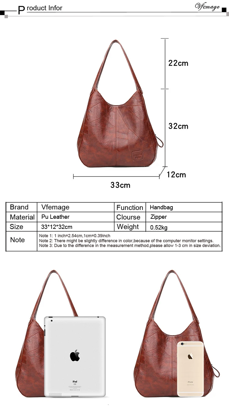 Vfemage, винтажные сумки с верхней ручкой, женские сумки, дизайнерские женские сумки через плечо, кожаные женские повседневные сумки, женские сумки