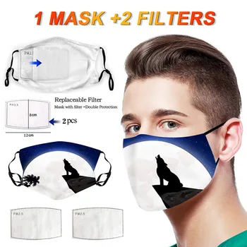 

Fashion Reusable Face Mask Cloth Face Shield Washable Face Mask Windproof Facial Mask Breathable masques Mascherine lavabili