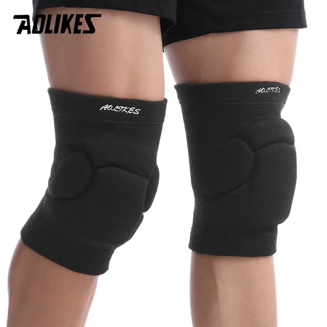59640-0e02c7.jpg AOLIKES 1 Pair Sports Thickening Knee Pads Volleyball Extreme Sports Kneepad Brace Support Dancing Yoga Elastic Knee Protector