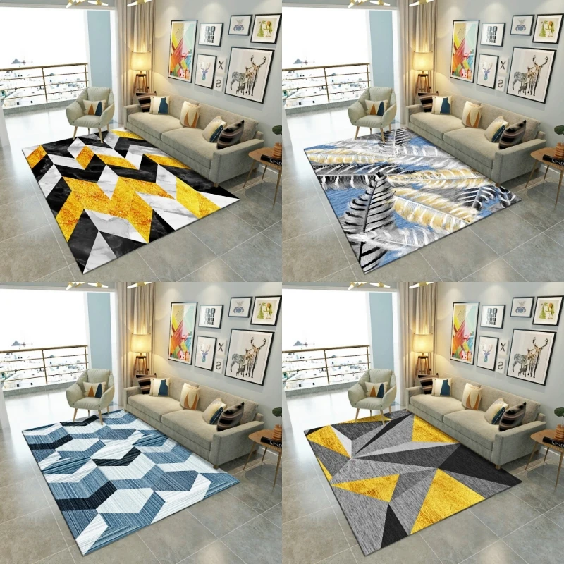 Скандинавский ковер для гостиной настольный коврик для чая ins ковер для спальни прикроватный ковер домашний геометрический Простой прямоугольный большой ковер