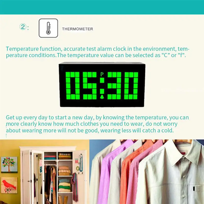 Clock Night Light Mute Luminous Function One-Piece Smart Radio Alarm Clock Solar Digital LED Alarm Clock Snooze Lazy Alarm