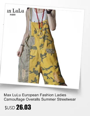 Max LuLu 2020 New Autumn Korean Fashion Designer Womens Plaid Denim Trousers Ladies Printed Vintage Jeans Casual Loose Overalls