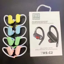 TWS C2, беспроводные наушники, Bluetooth 5,0, гарнитура, спортивные наушники, 3D стерео, Macaron, цветные наушники с ушками, с сенсорным управлением, бизнес