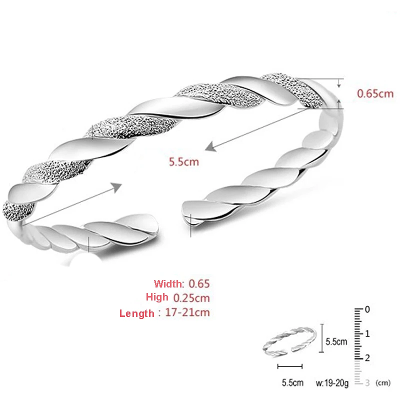 Модные серебряные женские браслеты скраб двойной линии переплетенные браслеты манжета на запястье для юбилея фестиваля модные ювелирные изделия
