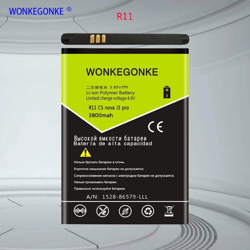 Аккумулятор WONKEGONKE для Cubot J3 pro R11 C5 Nova X18 Manito Rainbow Note plus NOTE S X15 MAX C11 | Мобильные