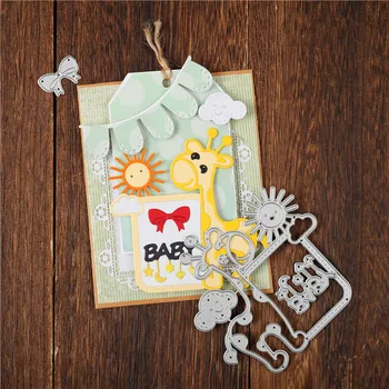 

YaMinSanNiO Latest Giraffe Baby Metal Cutting Dies 2020 Stencil Dies For Scrapbooking Paper Cards Embossing Frame Diecuts Crafts