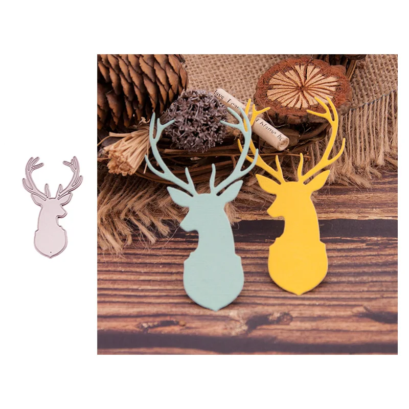 

Metal Cutting Dies for DIY Scrapbooking Christmas deer Dies Cut Stencils Crafts Making Photo Album Template Handmade Decoration