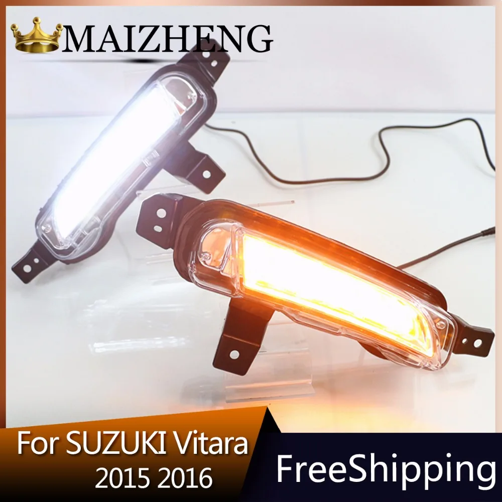 1 Set For Suzuki Vitara 2015 2016 Led Drl Daytime Running Lights