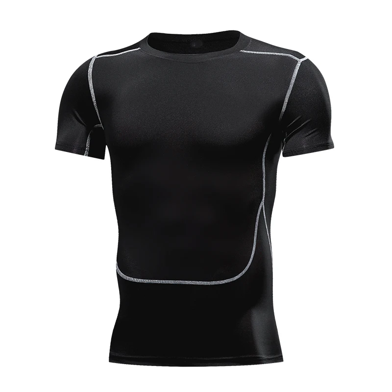 Men's Quick-Dry Compression Sports T-Shirt - Breathable Fitness & Gym Wear
