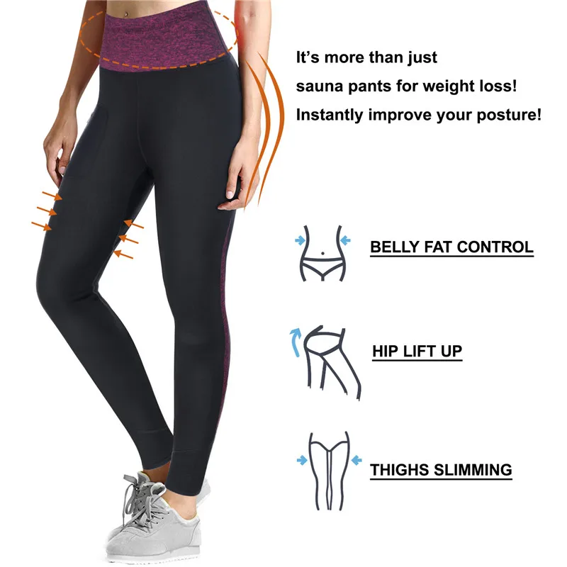 Gotoly для похудения, длинные штаны из неопрена для женщин, утягивающие и тренировочные брюки, утягивающие бедра, Корректирующее белье