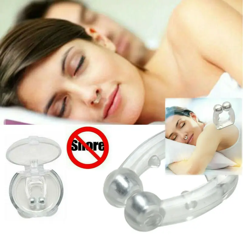 

2019 Brand New Style Unisex Silicone Magnetic Clipple Anti Snore Stop Snoring Nose Clip Sleeping Aid