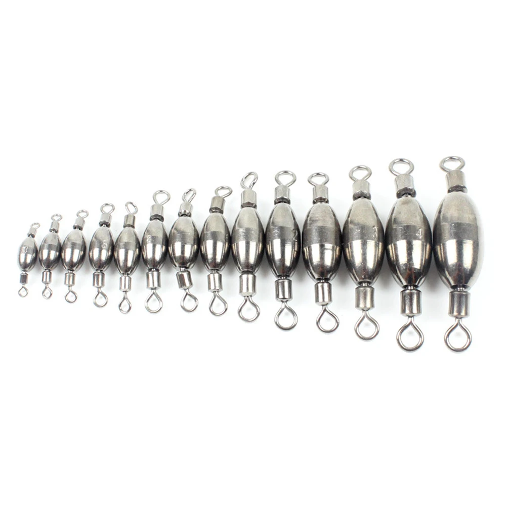 10PcssetCopperLeadSinkersSwivelsAdditionalWeightHooksConnectorCounterWeightFishing