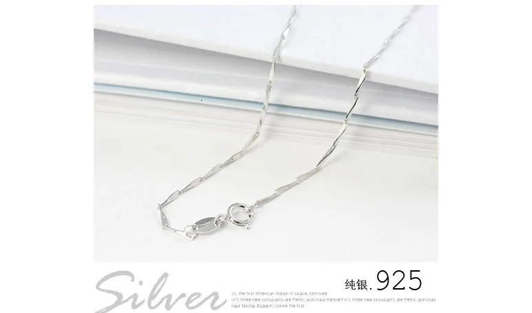 ROLILASON слитка цепь ожерелья, оптом чистый 925 твердого стерлингового серебра 45 см, хорошее ювелирное изделие, SN101
