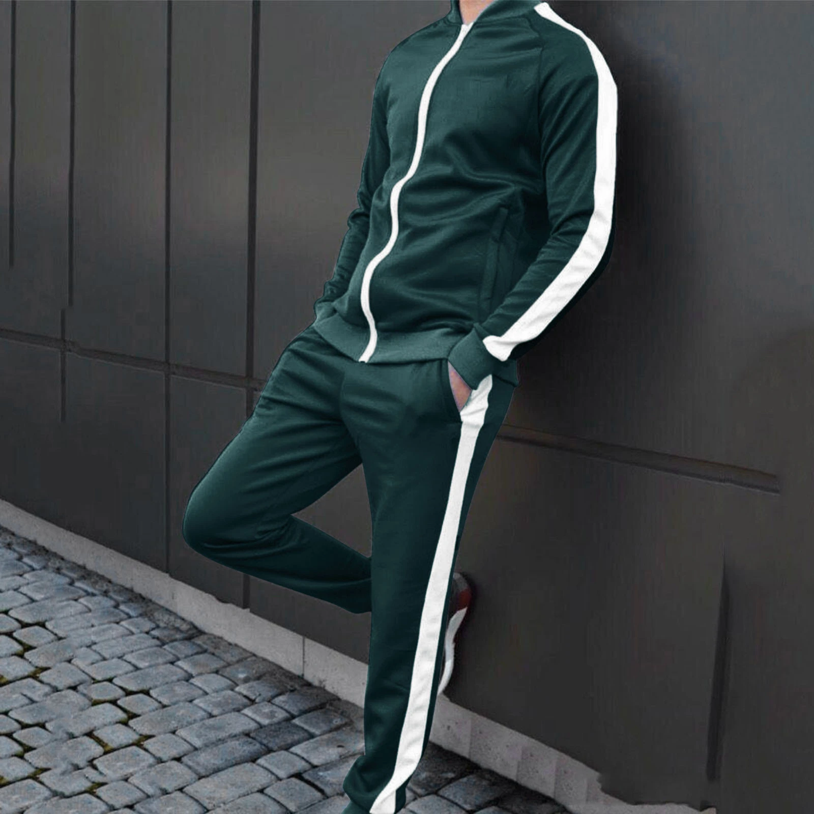 Tracksuit green mens Clearance