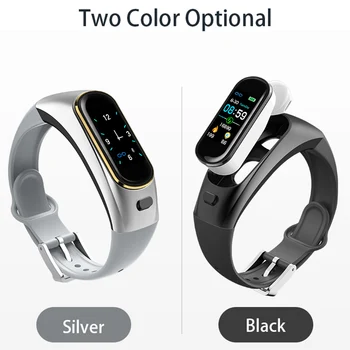 

H109 Smart Watch Bluetooth Wireless Earphone Blood Pressure Heart Rate Monitor Smart Bracelet For Apple Iphone Xiaomi Watches