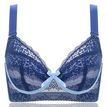 

Women's Full Coverage Lace Underwire Cotton Bra 34 36 38 40 42 44 46 B C D E F G H