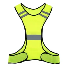 High Visibility Reflective Safety Vest Night Running Security Clothing Adjustable Waist,Night Running Cycling Warning Safety