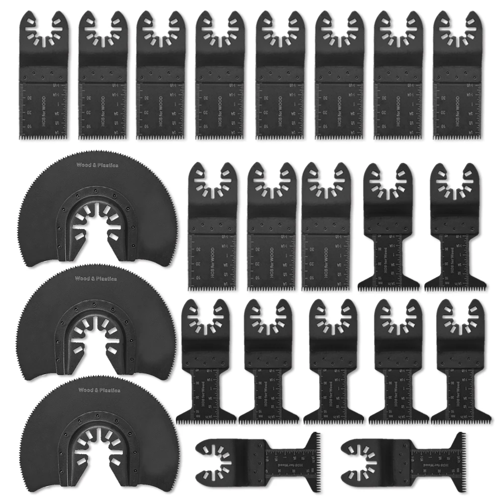 

23pcs Universal Oscillating Multi Tool Saw Blades for Metal Wood Cutting Multitool Woodworking Cutter Power Tools