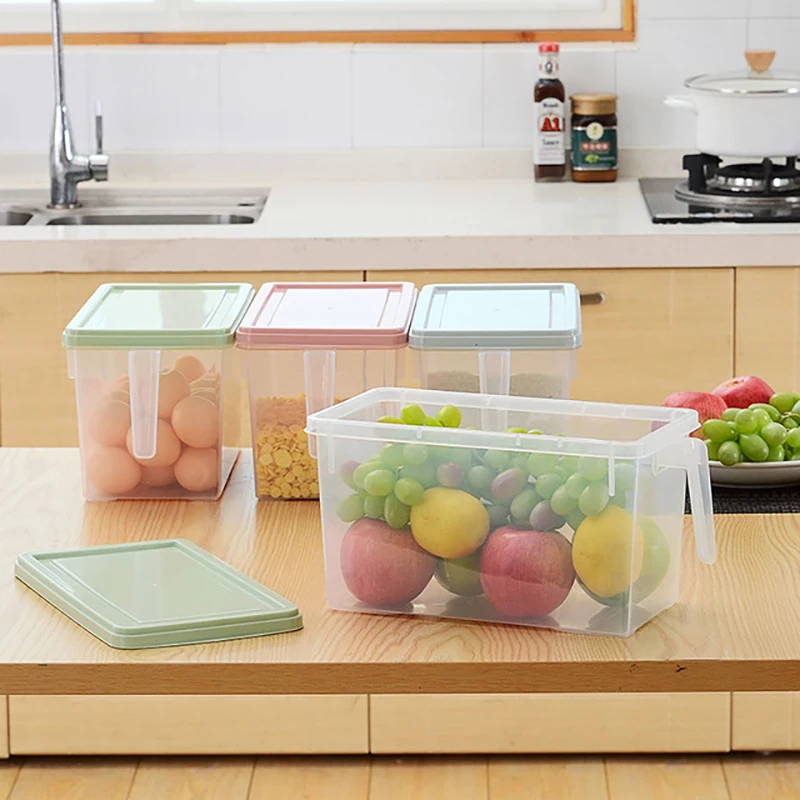 

Refrigerator Storage Box Organize Drawer Egg Box Food Freezer Kitchen Storage Large Capacity Drawer Organize Fresh Plastic Stora