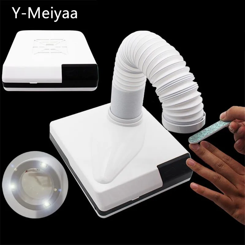 2 In 1 Powerful 60w Nail Dust Collector Machine Extractor Fan For