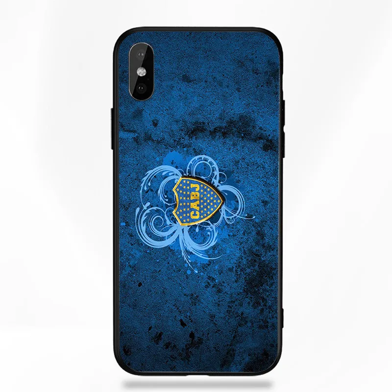 Чехол для телефона для FC Boca Juniors iphone XR 11 Pro XS Max X 5 5S черный DIY черный мягкий чехол для Salvio iphone SE 7 8 6 6S Plus 7Plus