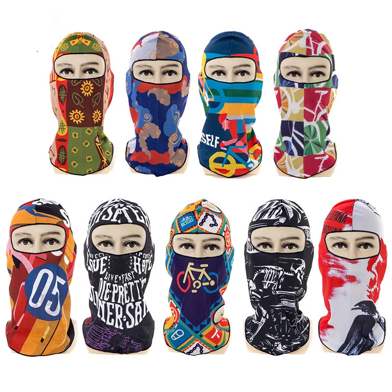 Унисекс 3D полный уход за кожей лица Для мужчин зимняя шапка против пыли Велоспорт