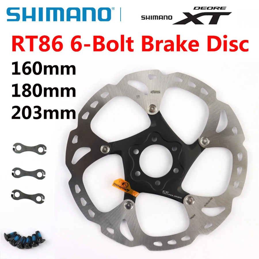 Rotor 6 Bolt Ice Tech Rt86 Shimano Xt 180mm | Sm Rt86 6 Bolt Disc Brake  Rotor - Bicycle Brake - Aliexpress