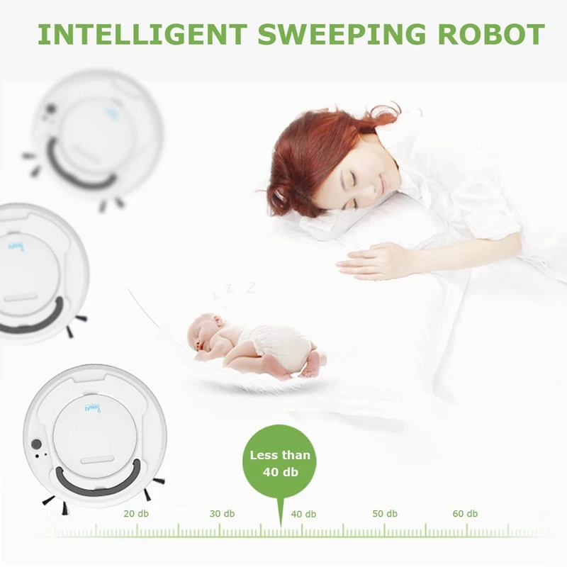 1800Pa Multifunctional Robot Vacuum Cleaner 3 In 1 Auto Rechargeable Smart Floor Robot Dry Wet Sweeping Vacuum Cleaner For Home