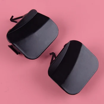 

beler 1 Pair Plastic Left & Right Front Car Bumper Tow Hook Eye Cover Cap fit for Toyota Highlander 2008 2009 2010