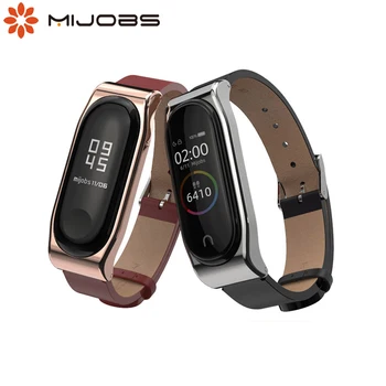 

For Xiaomi Mi Band 5 Strap Leather PU NFC Global Version Bracelet for Mi Band 4 Original Wrist for Mi Band 3 Smart Watchband