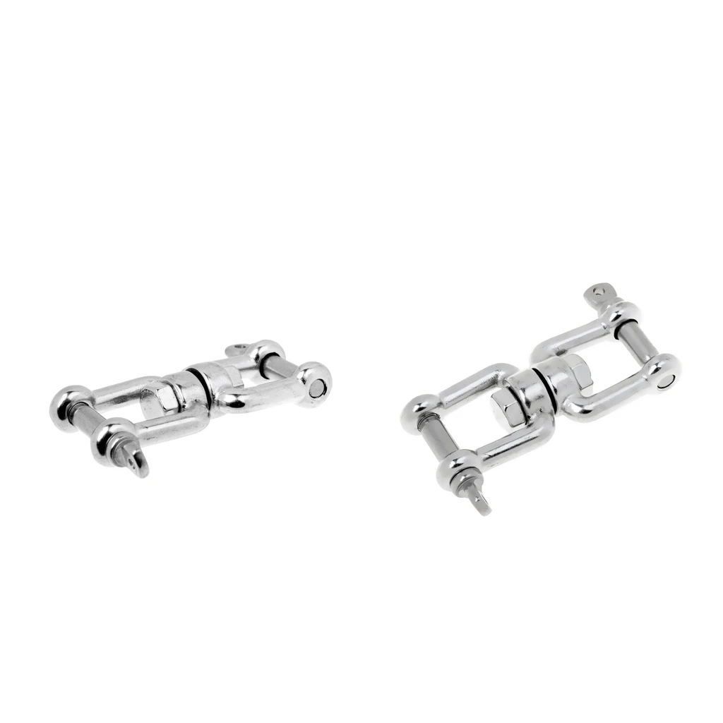2PCS Polished 304 Stainless Steel Boat Anchor Connector Swivel Jaw - Jaw 2PCS Polished 304 Stainless Steel Boat Anchor Connector Swivel Jaw - Jaw