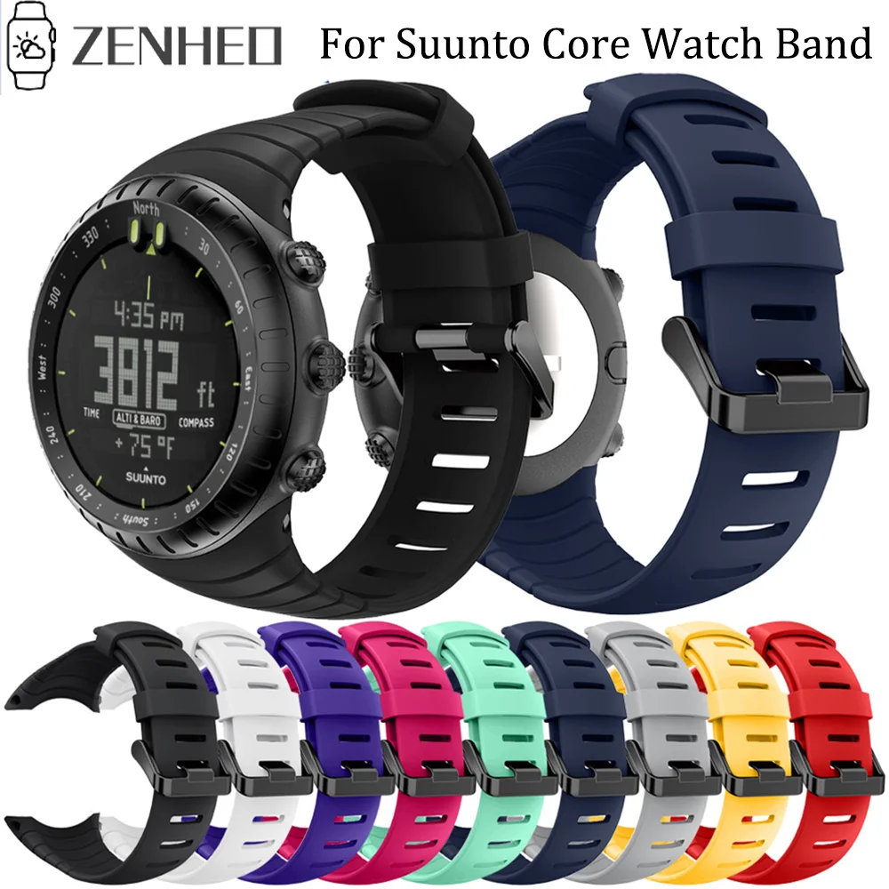 Силиконовый ремешок для часов Suunto Core сменный браслета аксессуары часов|Ремешки