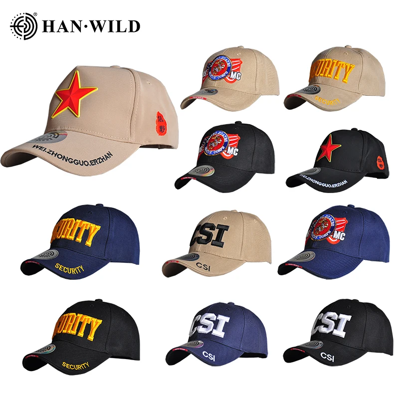 HAN WILD Embroidery Visors Hat Unisex Baseball Caps Hiking Cap Hip Hop Snapback Caps Outdoor Golf Hats Gorra Hombre Gorras 4