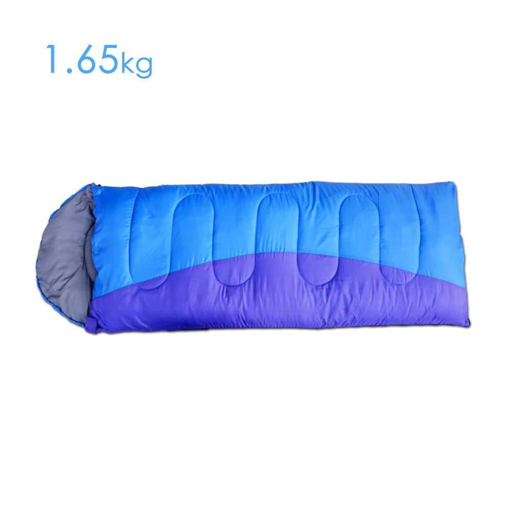 1,65 Кг супер светильник, открытый складной спальный мешок для кемпинга, водонепроницаемый матрас для взрослых, теплый, воздушный, для прогулок, компрессионный мешок для пеших прогулок - Цвет: blue small