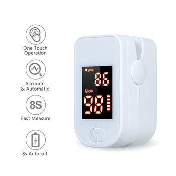 

Fingertip Pulse Oximeter Blood Oxygen Monitor Finger Pulse Oximeter Oxygen Saturation Monitor in Stock Fast Shipping (no Battery